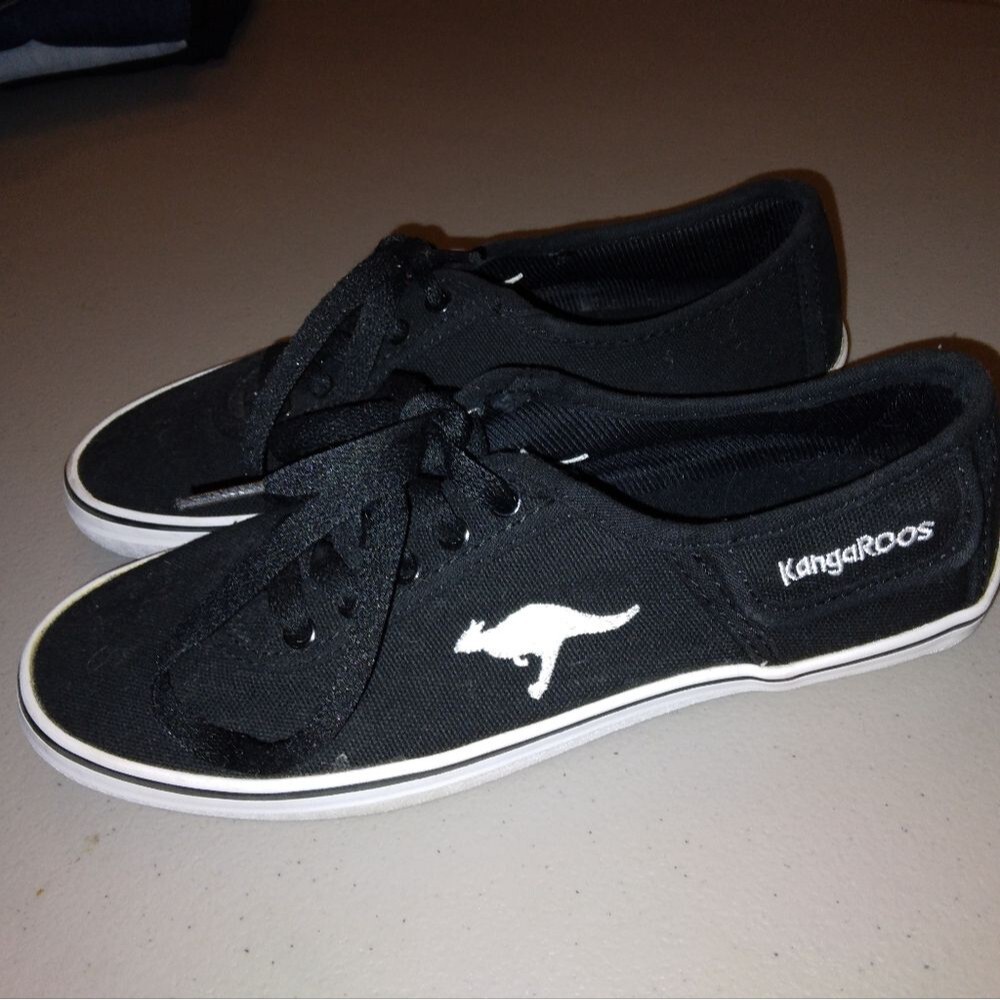 KangaROOS black sneakers shoes womens size 7